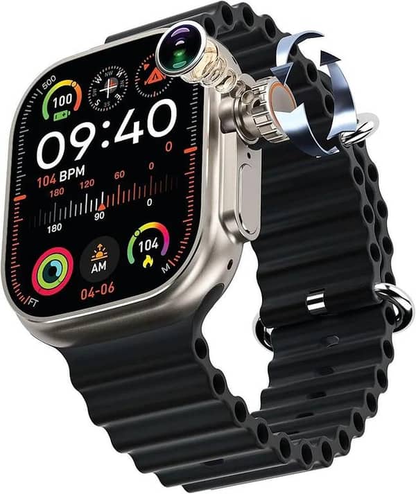GUS-02 Smart Watch ULTRA 3 Original AMOLED Display - 7-in-1 Combo Pack with 7 Premium Straps | All-in-One Smartwatch for iOS & Android"