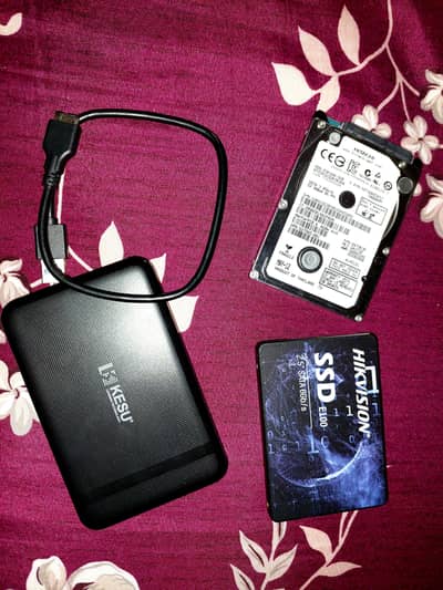 PS4, PS5, Laptop Drive HDD, SSD HIKVision, External Enclosure 3.0