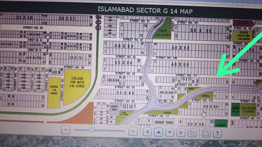 10 Marla Plot For Sale In G-14/3 Back Open