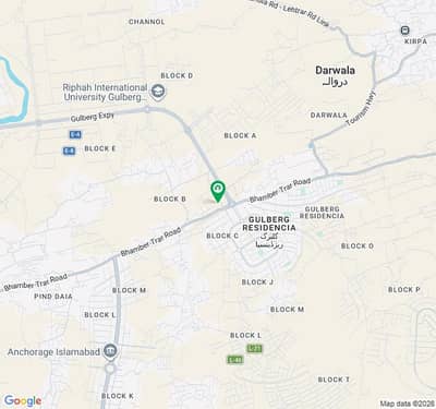 1 Kanal Develop Possession Plot In A , B , C & J Block At Prime Location In Gulberg Green Islamabad