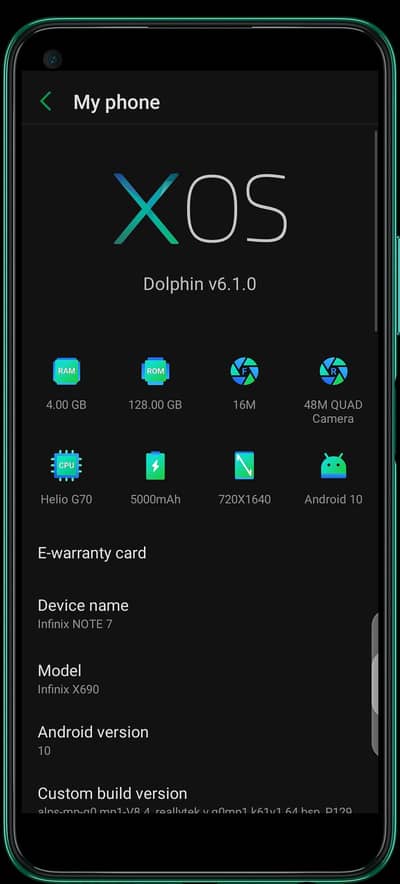 Infinix Note 7