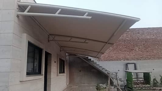 PVC Tensile Shades of Car Porche