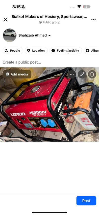 Loncin 3500DC Generator – Petrol & Gas