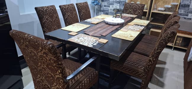 Dinning table with 8 chairs
