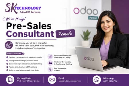 1: Odoo ERP Sales Consultant – 2: Odoo ERP Sales – Paid Internship