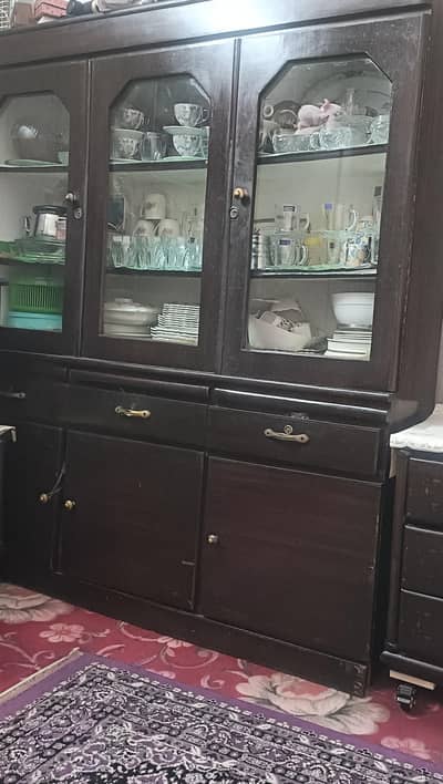 kitchen wooden showcase