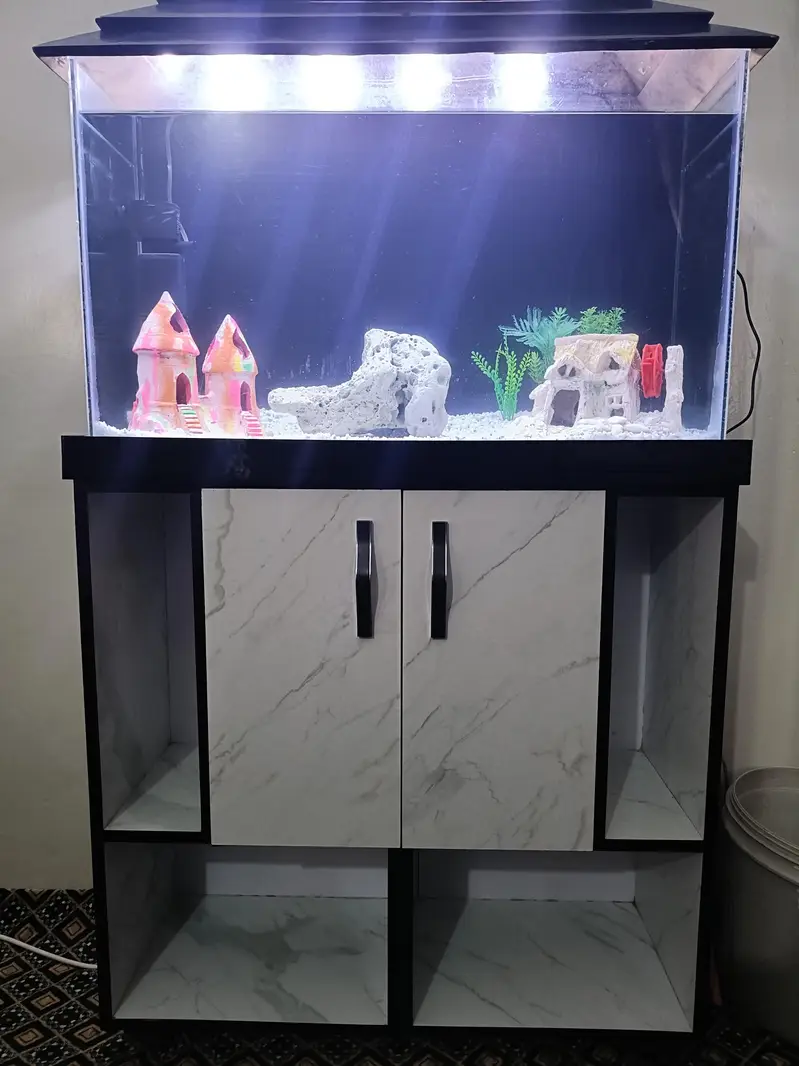 2.5 Feet Complete Aquarium| Fish Tank Setup with Cabinet |filter — photo 9