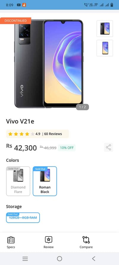 Vivo V21e