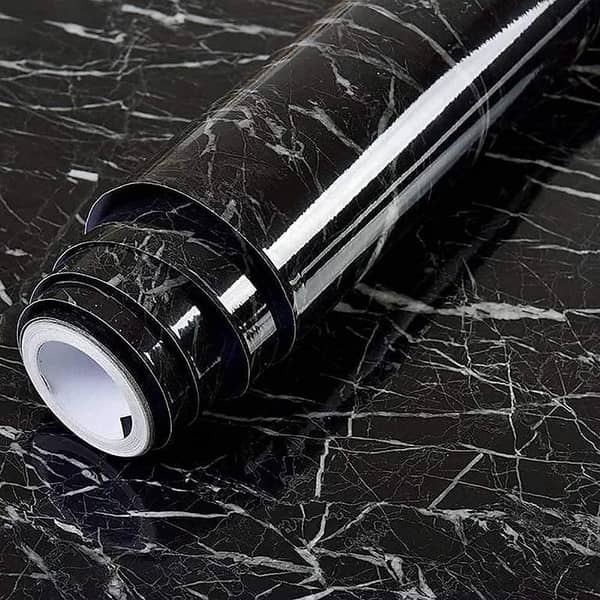 60 cm x 200 cm Self-Adhesive Marble Vinyl Sheet for Kitchen, Countertops, Walls and Furniture