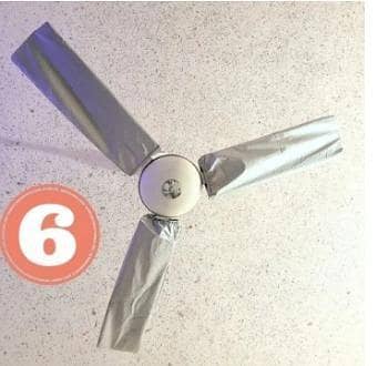 Ceiling Fan Covers Original Waterproof 4-Pack: 3 Blade Covers and 1 Motor Cover