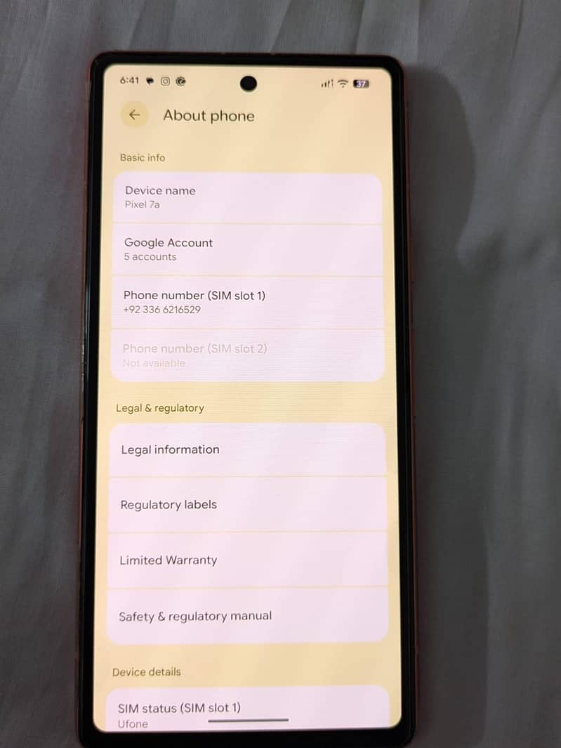 Google Pixel 7a 4