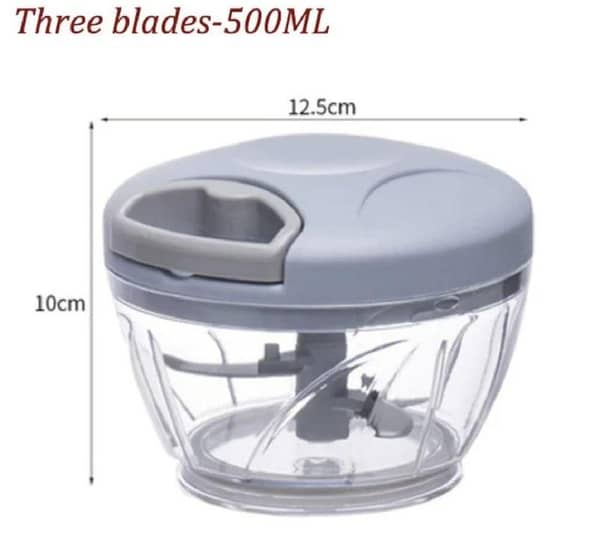 Manual Chopper / Speedy Chopper / Hand Chopper / 900ML with 5 Blades and 500ML with 3 Blades