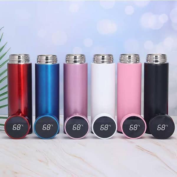 500ML Smart LED Temperature Water Bottle | Stainless Steel Vacuum Flask | Hot & Cold Thermos Bottle | LED Temperature Display | Insulated Travel Coffee Tea Bottle