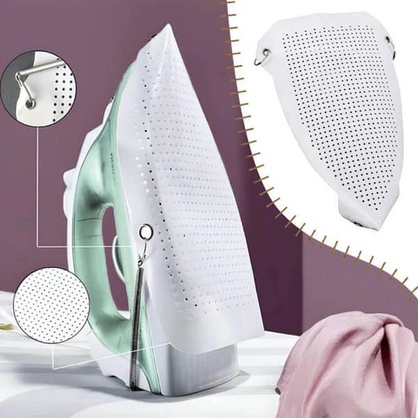 Teflon Iron Cover Protector Ironing Accessories Iron Plate Cover - Protects Fabrics Silk Cloth Garment Iron Soles Ironing Aid Board for Cloth Ironing