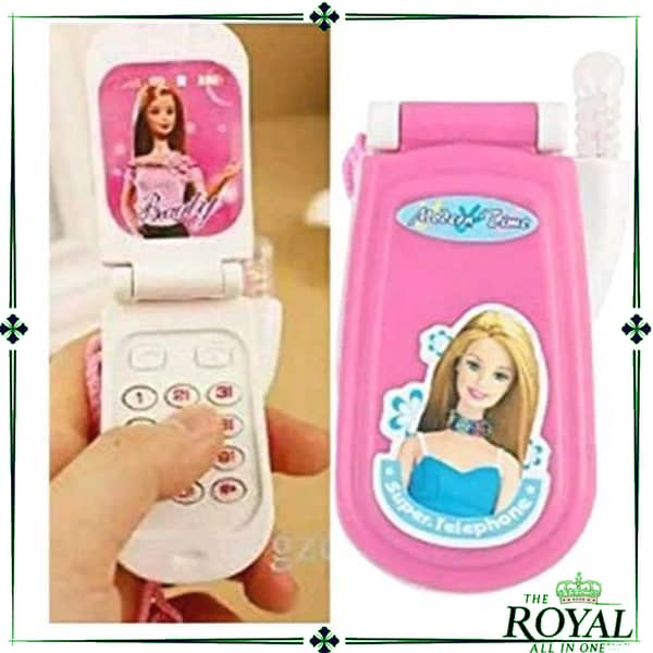 Royal Quality Barbie Mobile Phone Toy with Songs & Lights