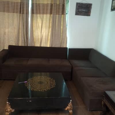L Shape 6 seater sofa set without Table