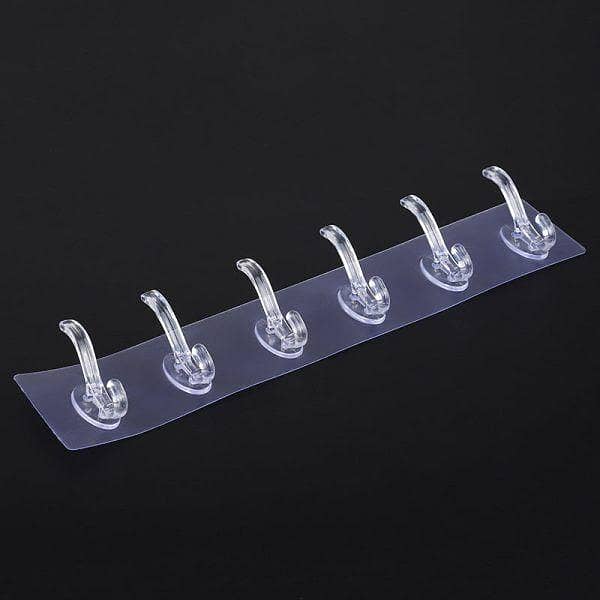 Self-Adhesive Wall Hook | Transparent Heavy-Duty Sticky Hook for Kitchen, Bathroom, Office & Home