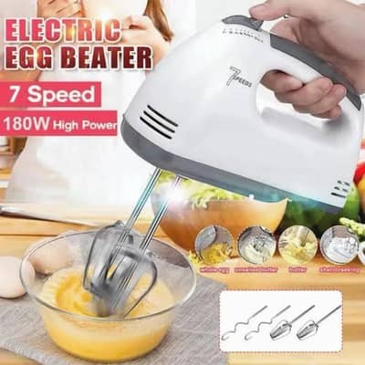 7 Speed Electric Egg Beater & Hand Cake Mixer 180W (Brand New)