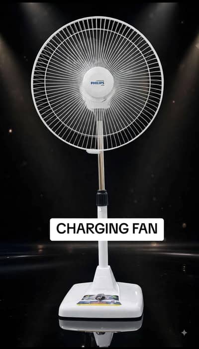 CHARGING PADISTAL+SIDE TABLE FAN
