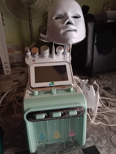 9 in 1 Hydra Facial Machine + Trolley & 4 Serums Complete Set