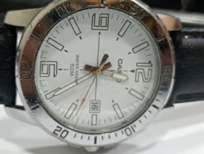 Casio watch MTP-VD01 5058 43 mm white  dial watch for men