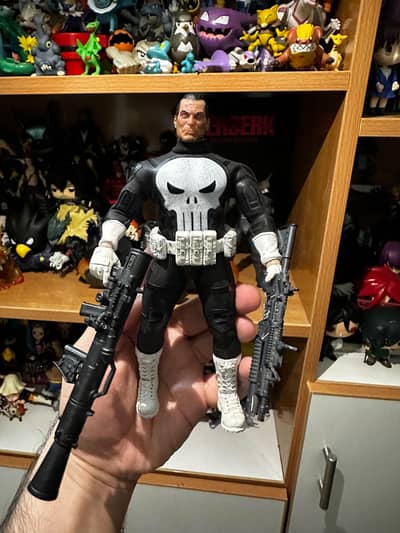 Marvel Punisher figure with Punisher Van and Harley Davidson Bike