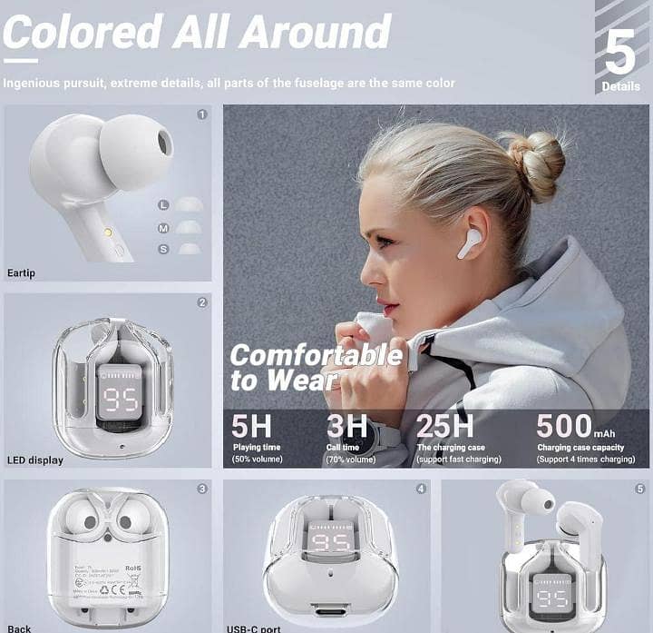 stylish Bluetooth earbuds 0