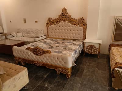 Baba Farid Furniture Premium Bed Set.
