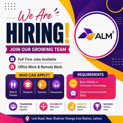 we are hiring stuff male and female for online and office work