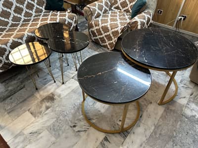 2 centre tables …. 3 coffee tables… 1 console