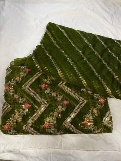 3pc organza suit unstiched