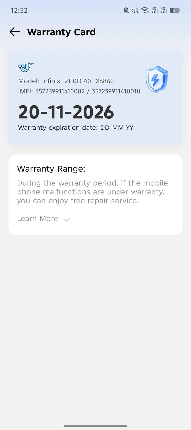 Infinix Zero 40 7