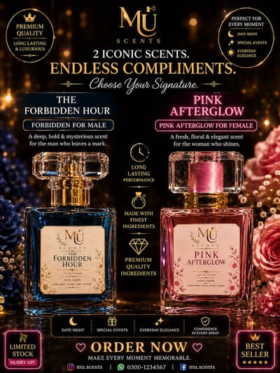 Best couple perfume Forbidden hour and pink after glow