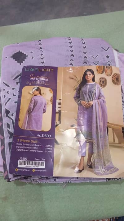 original LimeLight 3 piece Uswitched digital lawn -Deep Lilac
