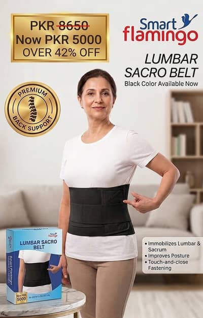 Smart Flamingo Lumbar Sacro Belt – Premium Back Support
