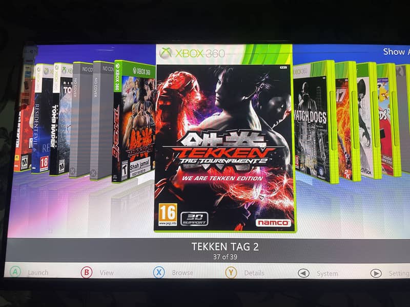 XBOX 360 S CONSOLE WITH 2 CONTROLLERS 8