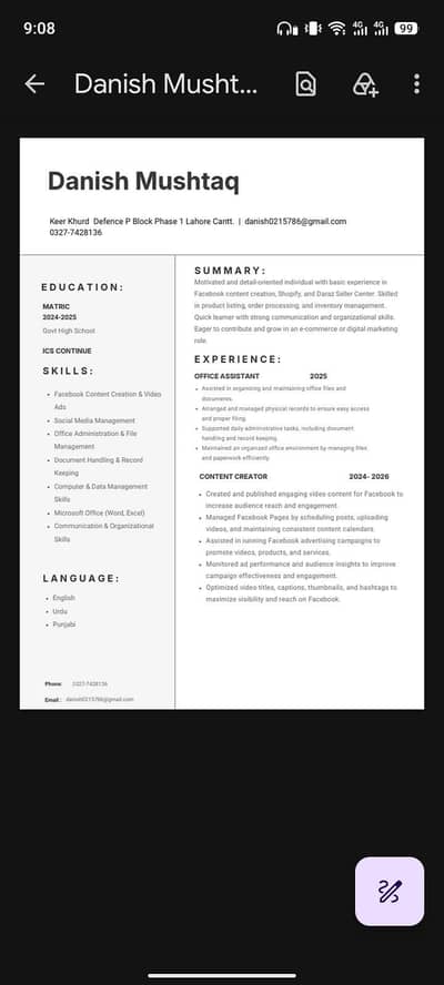 Looking for Online Work | Data Entry & Social Media Assistant
