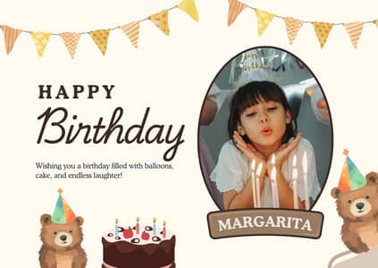 birthday card invitation card business card tuition pamphlet logo