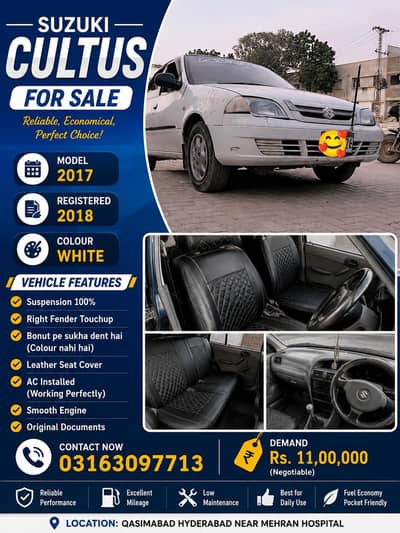 Cultus VXR 2014 euro ll White | Smooth Drive | CNG Fitted | 14 Lakh
