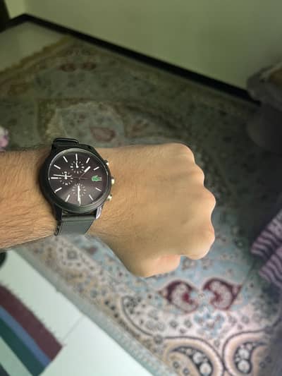 Lacoste 12.12 Chronograph Gents Rubber Watch 2010972