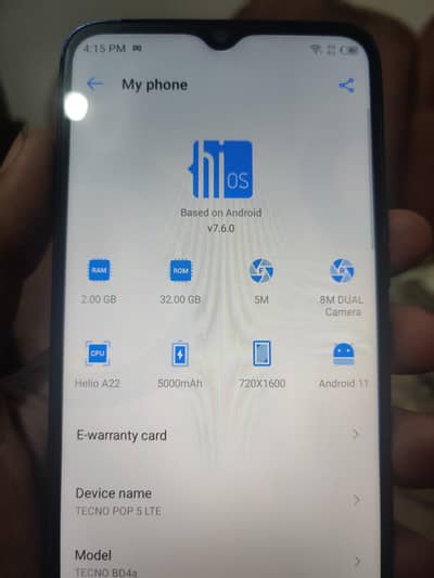 Tecno Pop 5
