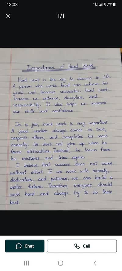 assignment written