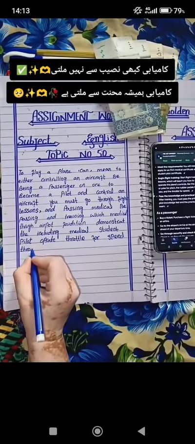 Handwriting Assignment, Typing And Data Entry job Available