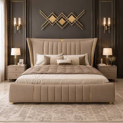 Bed - Queen size bed - Poshish bed - Luxur bed - bed for sale