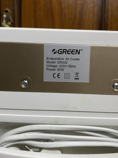Green Gr 333 Air Cooler work on 60watts Almost New month used only
