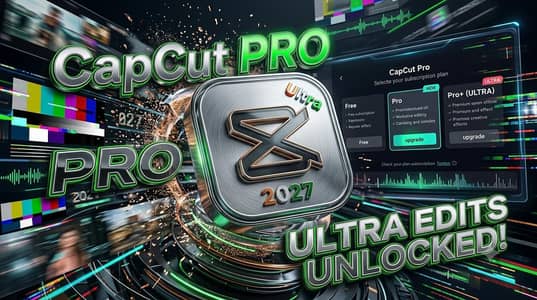 cap cut pro for mobile plus PC