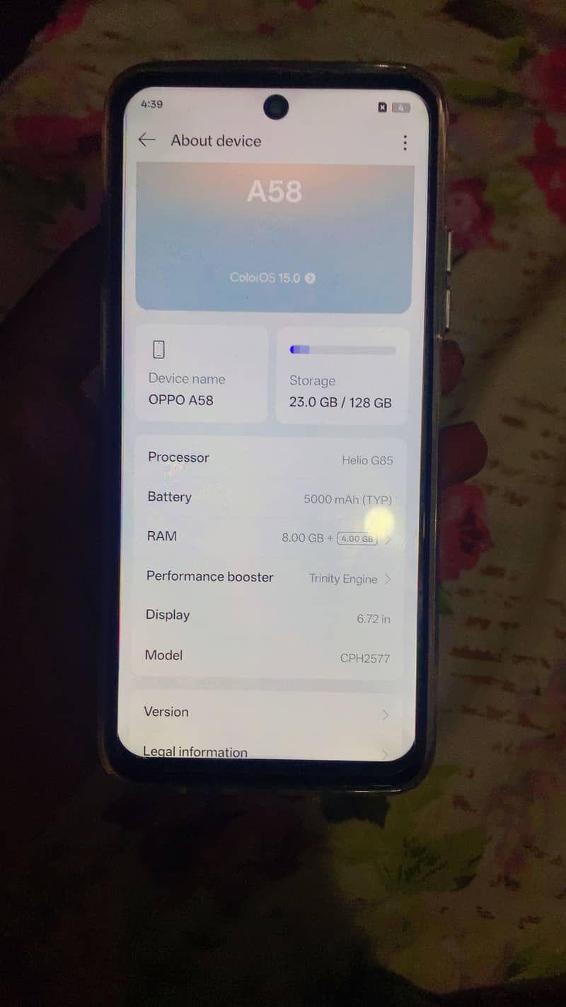 OPPO A58 4