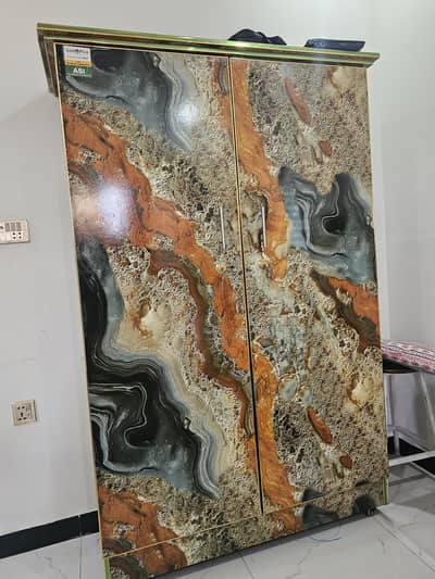 Beautiful Marble Finish Wardrobe – Used Only 2 Months