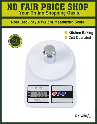 Note Book Style Weight Measuring Scale
