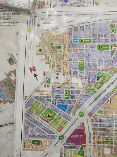 10 Marla Corner Plot For Sale Punjab Government Employee Society phase 2 Near College Road & Wapda Town Double Story Naqsha Pass By LDA